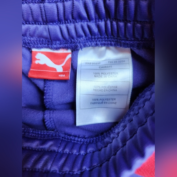 Puma track jacket with matching pants. Coral and purple. Sz 18 months - Picture 5 of 5